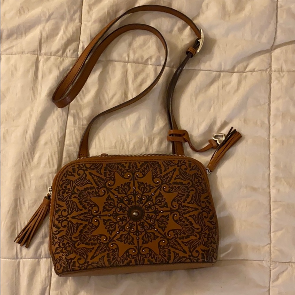 COPY - Brighton Organizer Crossbody bag-tan and black